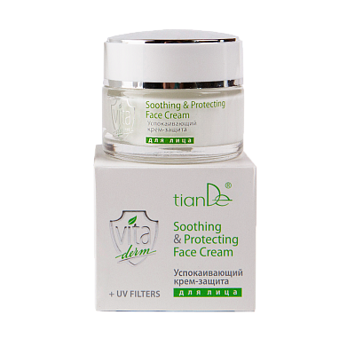 Смирувачки и заштитен крем за лице “ Vita Derm “
