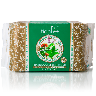 Циклусни ноќни дамски влошки нефритова свежина